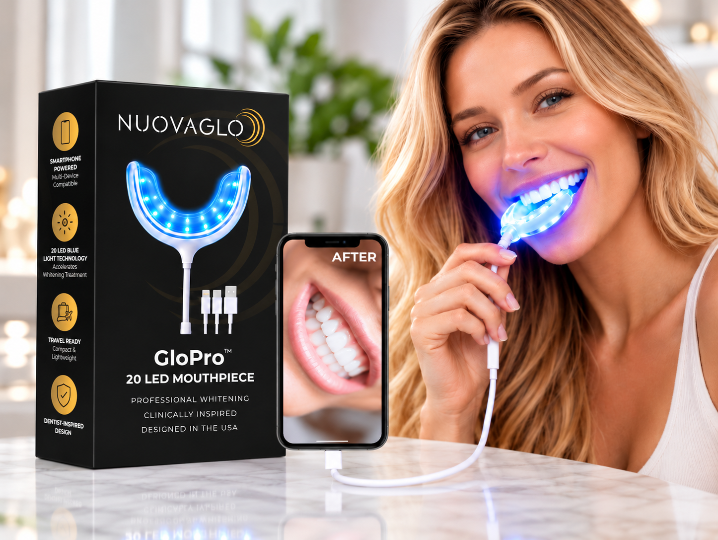 NUOVAGLO™ 20LED Accelerator LED Mouth Piece